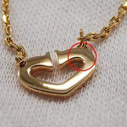 Pre Owned Cartier Heart C 18K Rose Gold Diamond Necklace