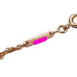 Pre Owned Cartier Heart C 18K Rose Gold Diamond Necklace