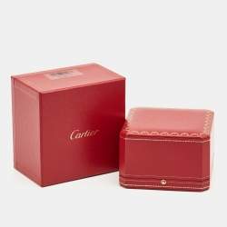 Pre Owned Cartier Panthre de Cartier Garnet Onyx 18k Yellow Gold Ring Size 54