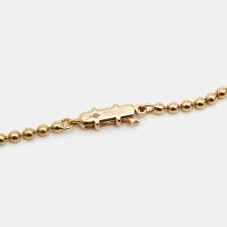 Pre Owned Cartier Panthère de Cartier Diamond Garnet Lacquer 18k Yellow Gold Necklace