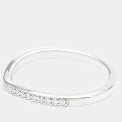 Pre Owned Cartier Ballerine Platinum Diamond Ring EU 50