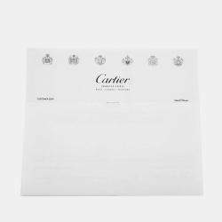 مملوكة مسبقًا Cartier Love  3 Diamond 18k White Gold Band RIng Size 49