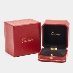 Pre Owned Cartier Love 18k Yellow Gold Ring Size 52