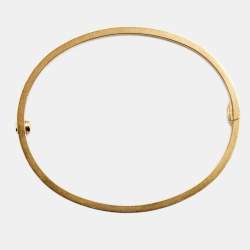 Pre Owned Cartier Love 6 Diamonds 18k Yellow Gold Small Model Bracelet