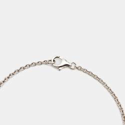 Pre Owned Cartier Love Interlocking Loops 18k White Gold Bracelet