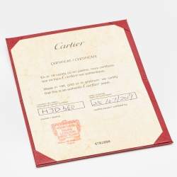 Pre Owned Cartier Trinity 18k Three Tone Gold XS Model Ring Size 56