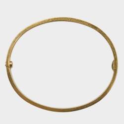 Pre Owned Cartier Love 18k Yellow Gold  Small Model Bracelet 17