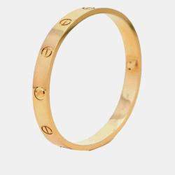 Pre Owned Cartier Love Bracelet 18K Yellow Gold Size 16