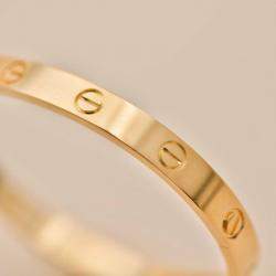 Pre Owned Cartier Love Bracelet 18K Yellow Gold Size 16