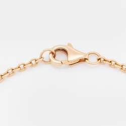 Pre Owned Cartier Love Interlocking Loops 18k Rose Gold Bracelet