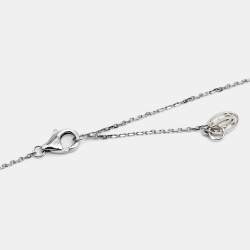 Pre Owned Cartier d'Amour Diamond 18k White Gold XS Model Necklace