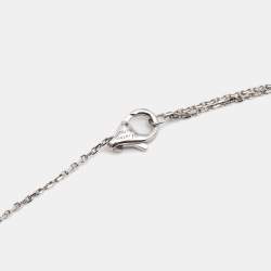 Pre Owned Cartier d'Amour Diamond 18k White Gold XS Model Necklace