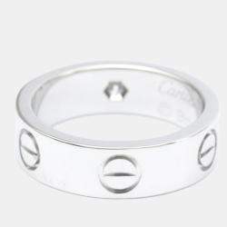 Pre Owned Cartier Love Platinum Diamond Ring EU 51