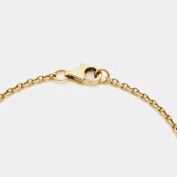 Pre Owned Cartier Love Interlocking 2 Hoops 18K Yellow Gold Bracelet