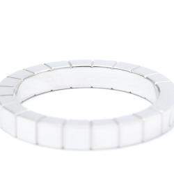Pre Owned Cartier Lanieres 18K White Gold Diamond Ring EU 53