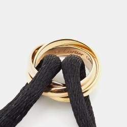 Pre Owned Cartier Trinity de Cartier 18k Three Tone Gold Adjustable Cord Bracelet