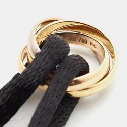 Pre Owned Cartier Trinity de Cartier 18k Three Tone Gold Adjustable Cord Bracelet