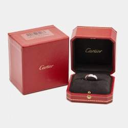 Cartier Love Platinum Band Ring 