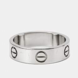 Cartier Love Platinum Band Ring 