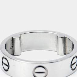 Cartier Love Platinum Band Ring 