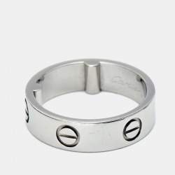 Cartier Love Platinum Band Ring 