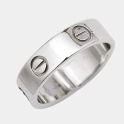 Cartier Love Platinum Band Ring 