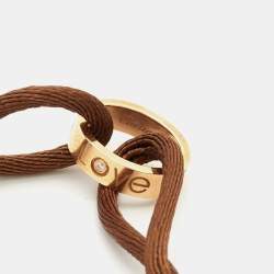 Pre Owned سوار كارتييه لوف شاريتي ألماس ذهب وردي عيار 18 أحبال