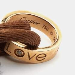 Pre Owned سوار كارتييه لوف شاريتي ألماس ذهب وردي عيار 18 أحبال