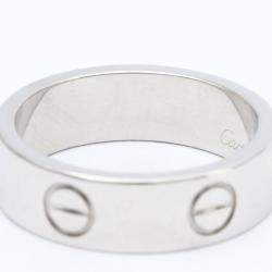 Pre Owned Cartier Love 18K White Gold Ring EU 52
