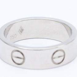 Pre Owned Cartier Love 18K White Gold Ring EU 52