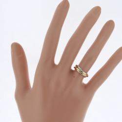 Pre Owned Cartier Les Must de Cartier XS 18K Yellow Rose and White Gold Ring EU 47