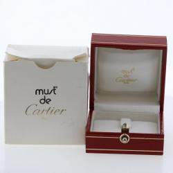 Pre Owned Cartier Les Must de Cartier XS 18K Yellow Rose and White Gold Ring EU 47