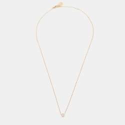 Pre Owned Cartier D'Amour Pink Sapphire 18k Rose Gold Necklace
