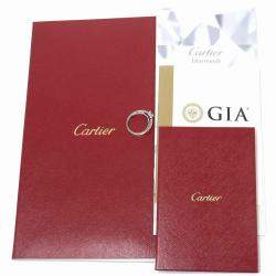 Pre Owned Cartier Ballerine Platinum Diamond Ring EU 58