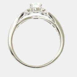 Pre Owned Cartier Ballerine Platinum Diamond Ring EU 58