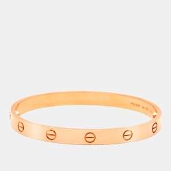 Pre Owned Cartier Love 18k Rose Gold Bracelet 18