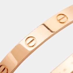 Pre Owned Cartier Love 18k Rose Gold Bracelet 18