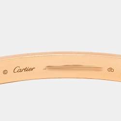 Pre Owned Cartier Love 18k Rose Gold Bracelet 18