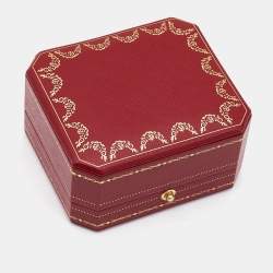 Pre Owned Cartier Love 3 Hoops Diamonds 18k Three Tone Gold Chain Necklace