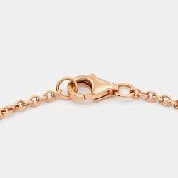 Pre Owned Cartier Love Interlocking Loops 18k Rose Gold Bracelet