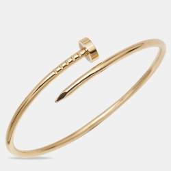 Pre Owned Cartier Juste Un Clou 18k Rose Gold Small Model Bracelet 15