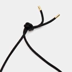 Pre Owned Cartier Panthere de Cartier Tsavorite Garnet Lacquer 18k Yellow Gold Cord Necklace