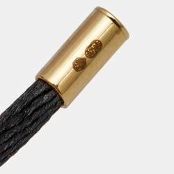 Pre Owned Cartier Panthere de Cartier Tsavorite Garnet Lacquer 18k Yellow Gold Cord Necklace