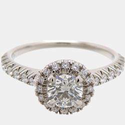 Pre Owned Cartier Destinee Platinum Diamond Ring EU 51