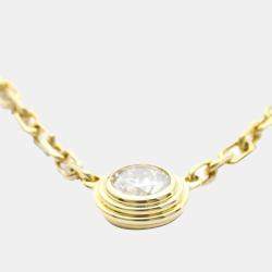 Pre Owned Cartier Diamants Légers 18K Yellow Gold Diamond Necklace