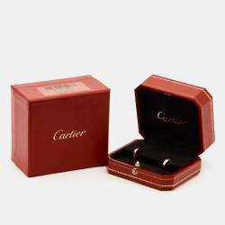 مملوكة مسبقًا أقراط كارتييه لوف ذهب وردي عيار 18 حلقات