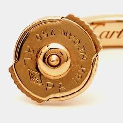 مملوكة مسبقًا أقراط كارتييه لوف ذهب وردي عيار 18 حلقات