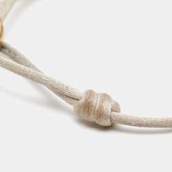 Pre Owned Cartier Trinity 18k Three Tone Gold Adjustable Cord Bracelet