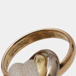 Pre Owned Cartier Trinity 18k Three Tone Gold Adjustable Cord Bracelet