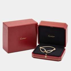 Cartier Trinity 18k Three Tone Gold Adjustable Cord Bracelet